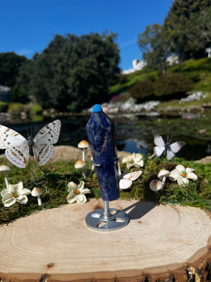 Sodalite Wand and Stand