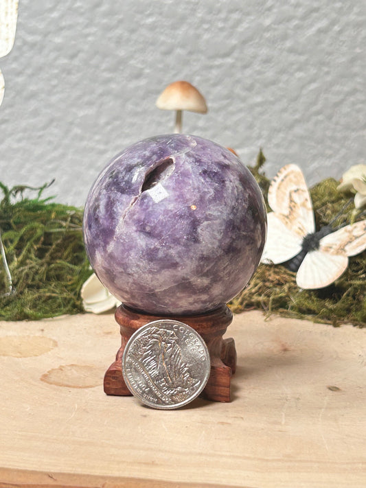 Lepidolite Sphere