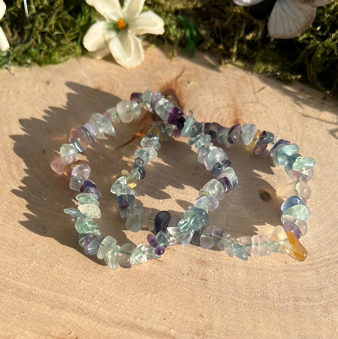 Fluorite Chip Bracelet