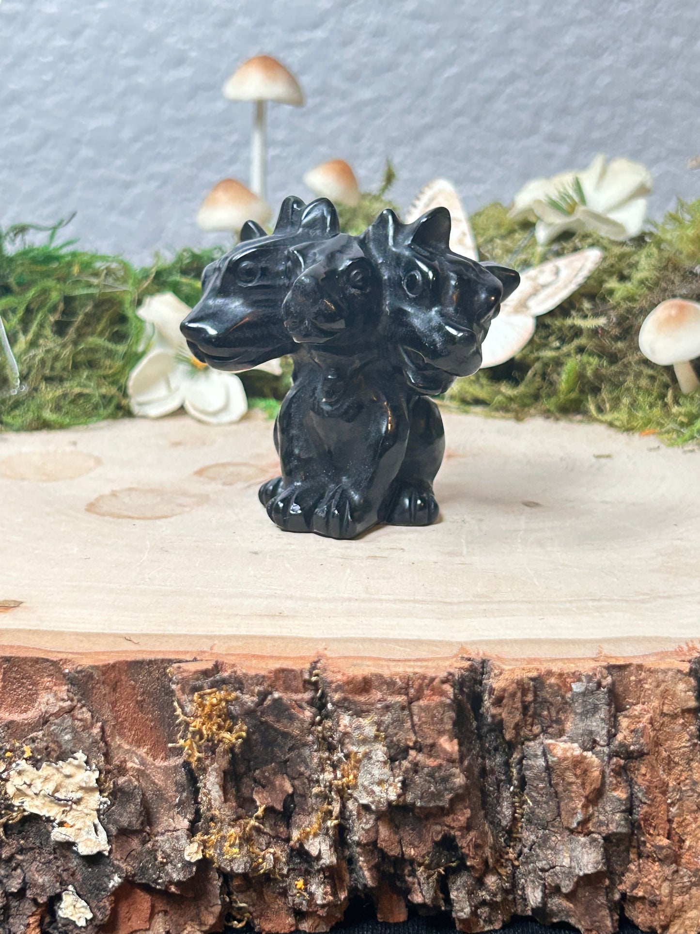 Obsidian 3 headed dog