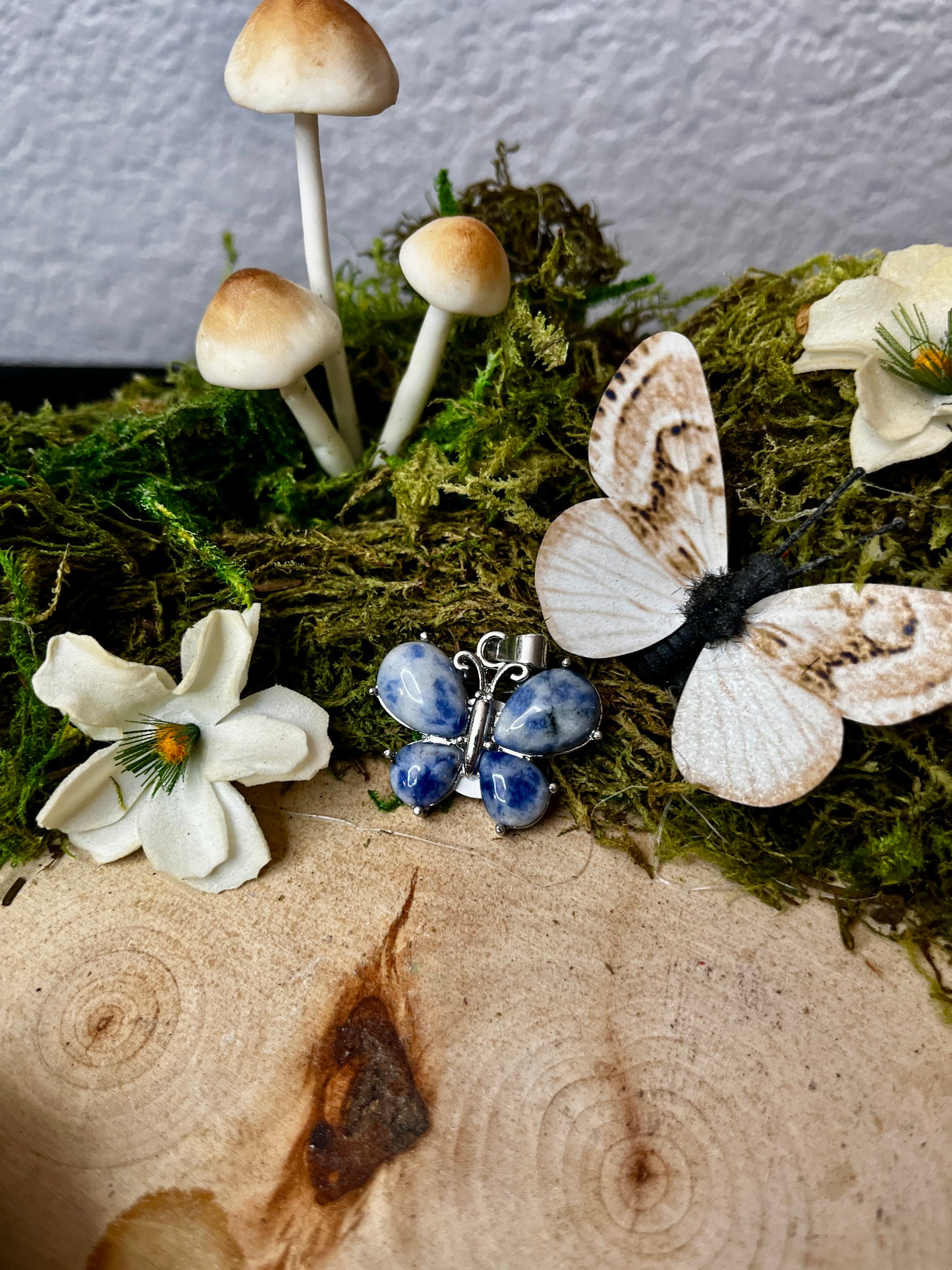 Sodalite Butterfly Pendant