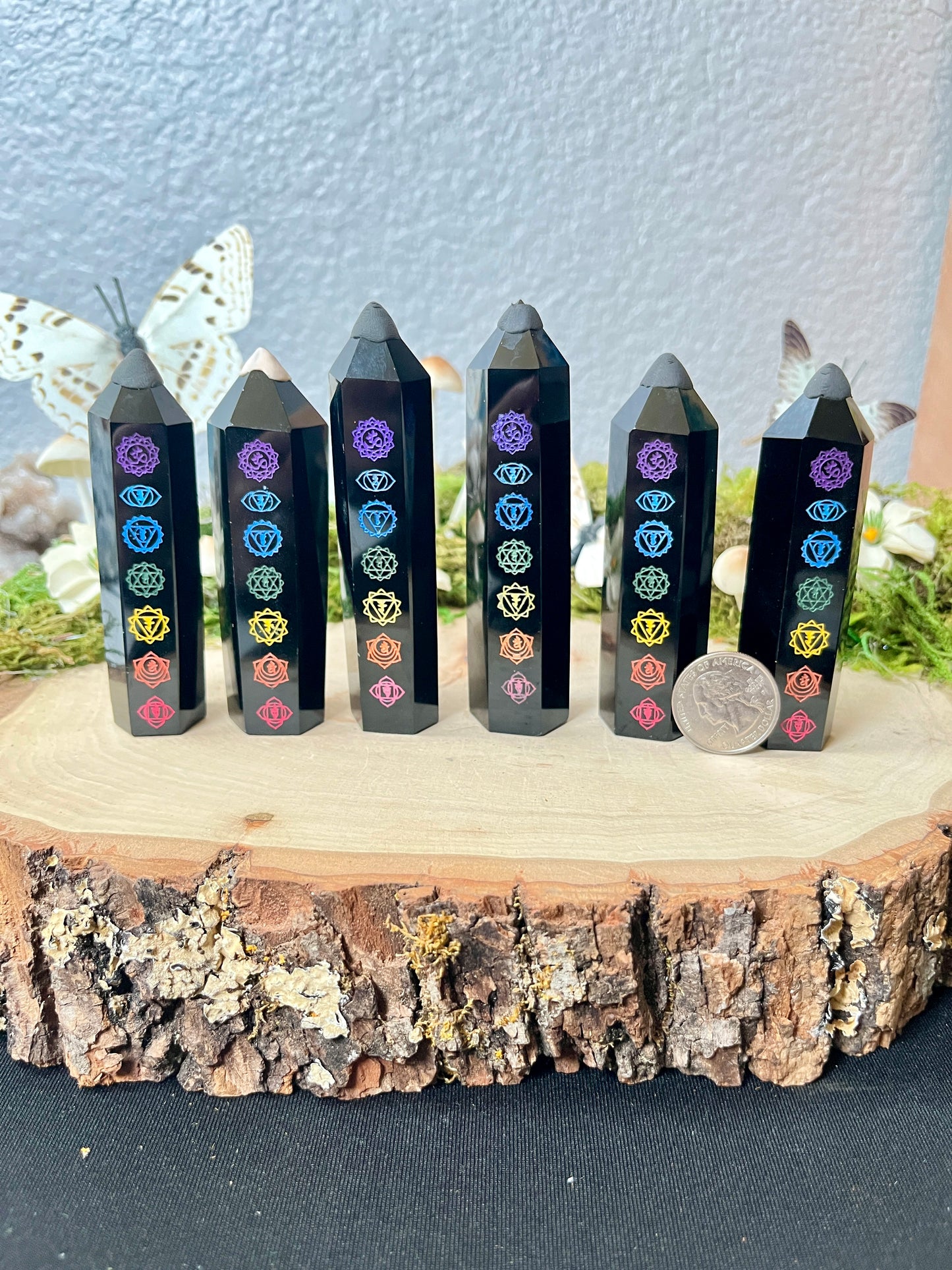 Obsidian Chakra tower