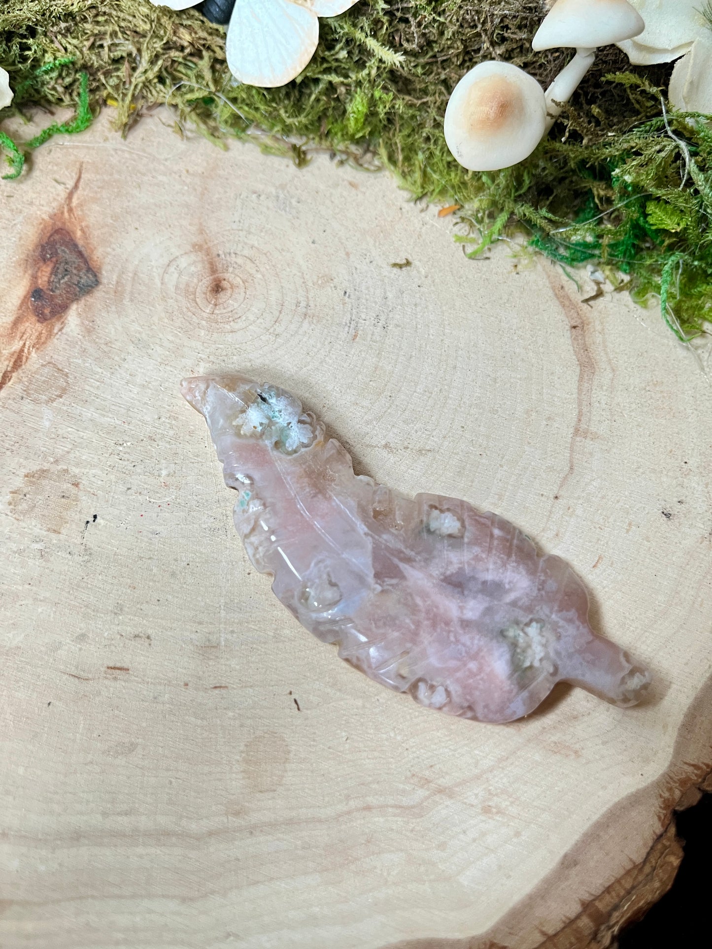 Flower Agate Feather