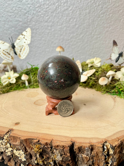 Plum Blossom Jasper Sphere