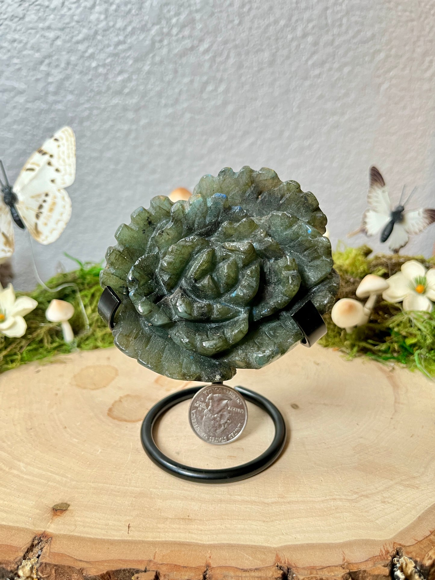 Labradorite Flower and stand